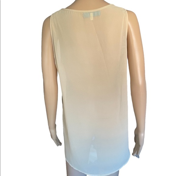 Buttons Black and Tan sleeveless embroidered mesh tanks size large - Picture 8 of 8